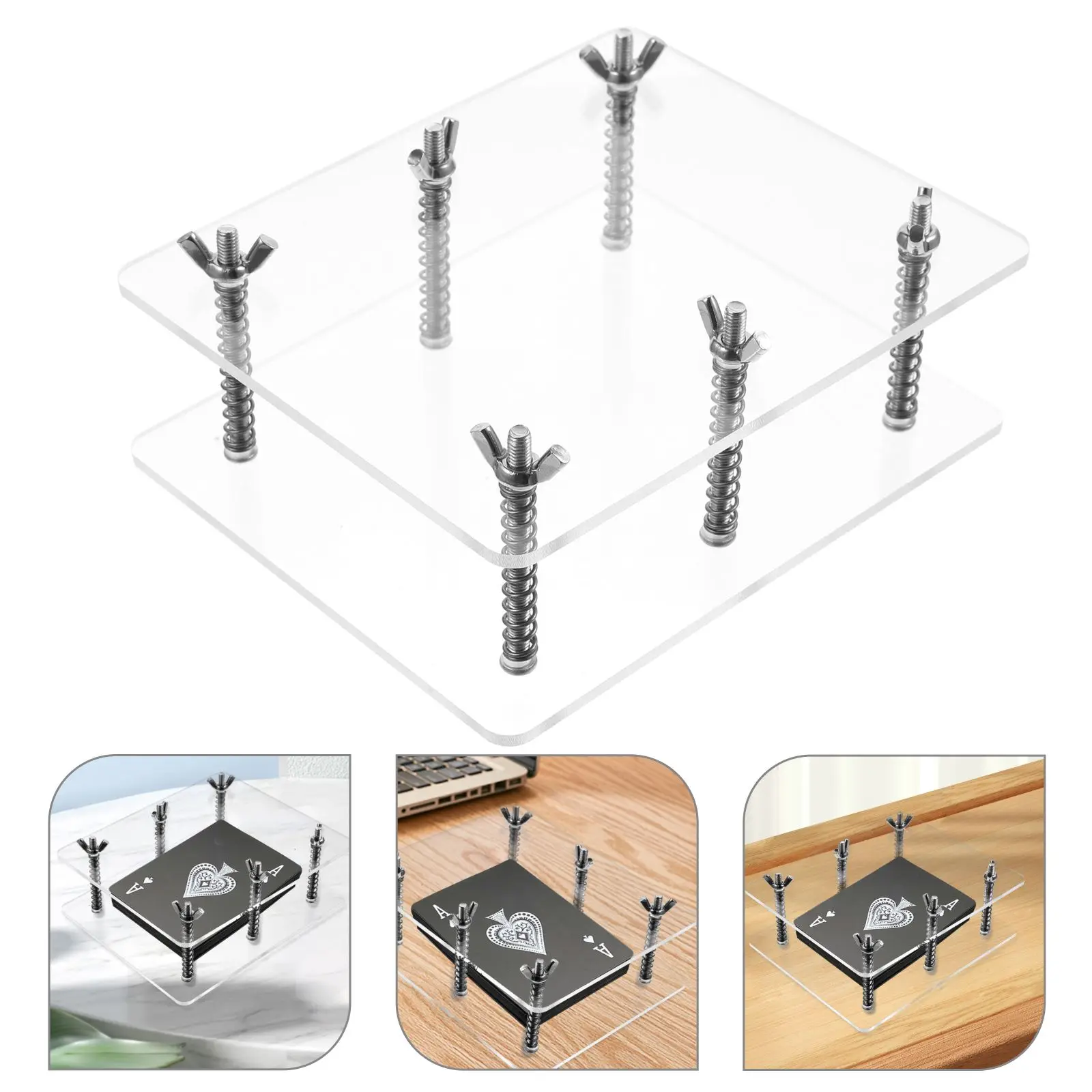 Card Presser Flatten Device for Repairing Bending Corrector Tool Game Accessory Storage Holder Playing Paper Card