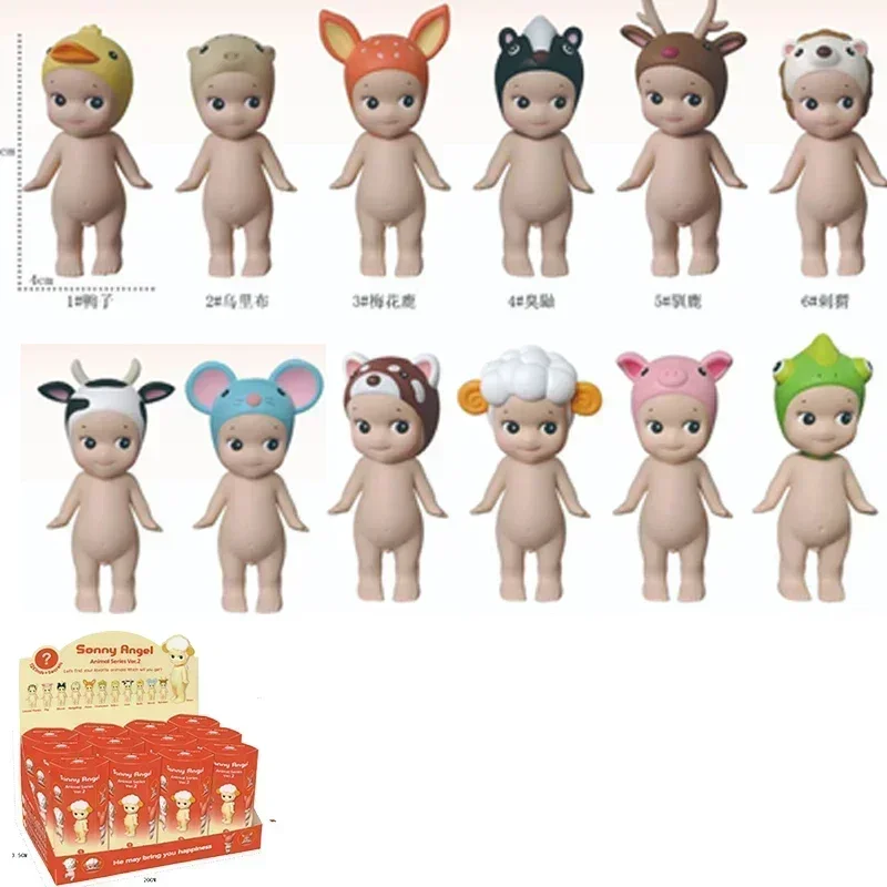 Sonny Angel Hippers Dreaming Animal Back Series Flower Figures Action Amine Mobile Phone Halloween Christmas Kid's Toys Gift