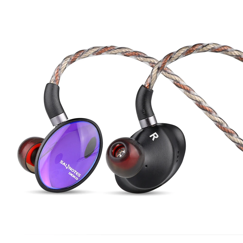 

7 Гц Crinacle Salnotes Dioko 14,6 мм плоская диафрагма-драйвер наушники-вкладыши Hi-Fi музыкальные наушники съемный кабель 7 Гц наушники