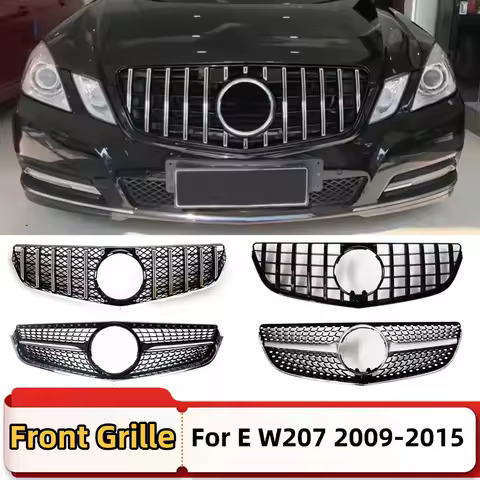 Front Inlet Mask Grille Grill Grid Mesh Tuning Accessories For Mercedes Benz E Coupe W207 C207 A207 2009-2015 GT Diamond Style