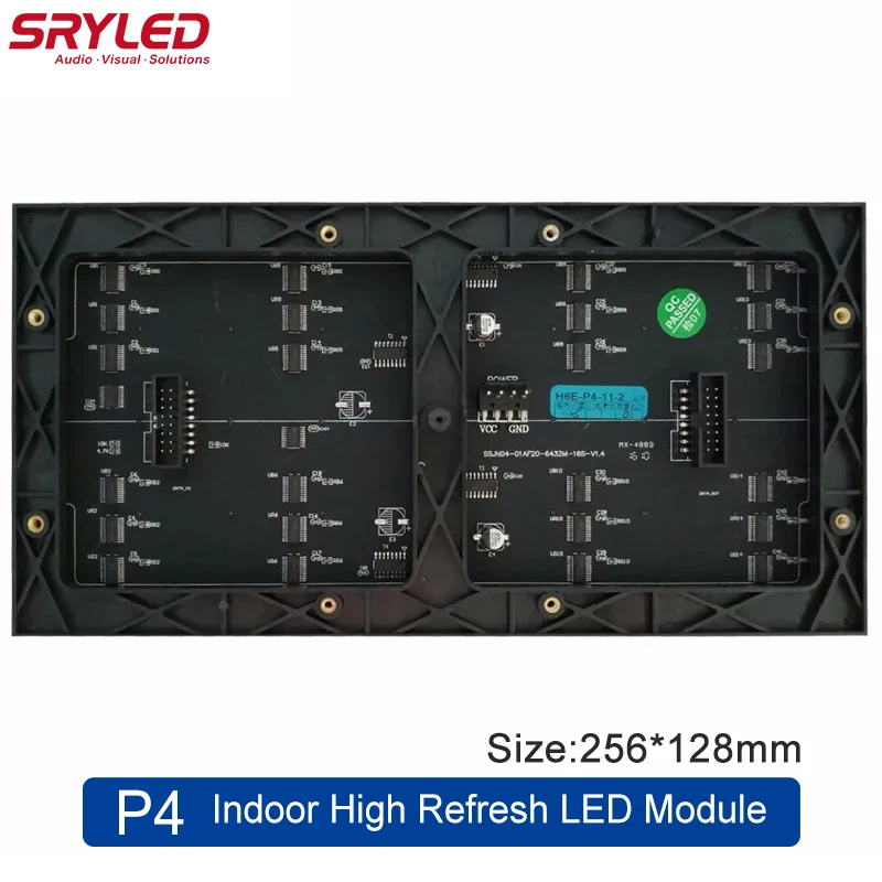 Sryled P4 Led Module Full Color High Refresh Smd2121 256*128Mm Indoor Reclame Achtergrond Led Scherm Module
