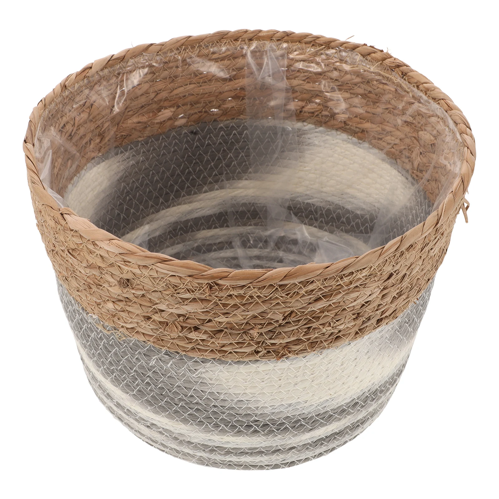 

Woven Flower Basket Large Rattan Vase Deep made Cone Pot Storage Blanket Toy Gardening Planter Indoor Decor Basket