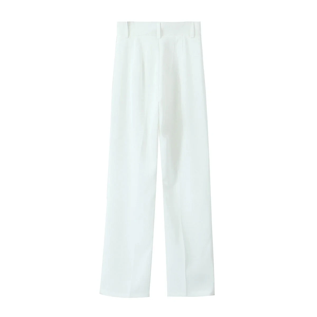 Calças de Moda Fena Versáteis de Cintura Alta, Design Casual, Sensação de Novo Estilo de Outono, Calças de Fibra de Polié...