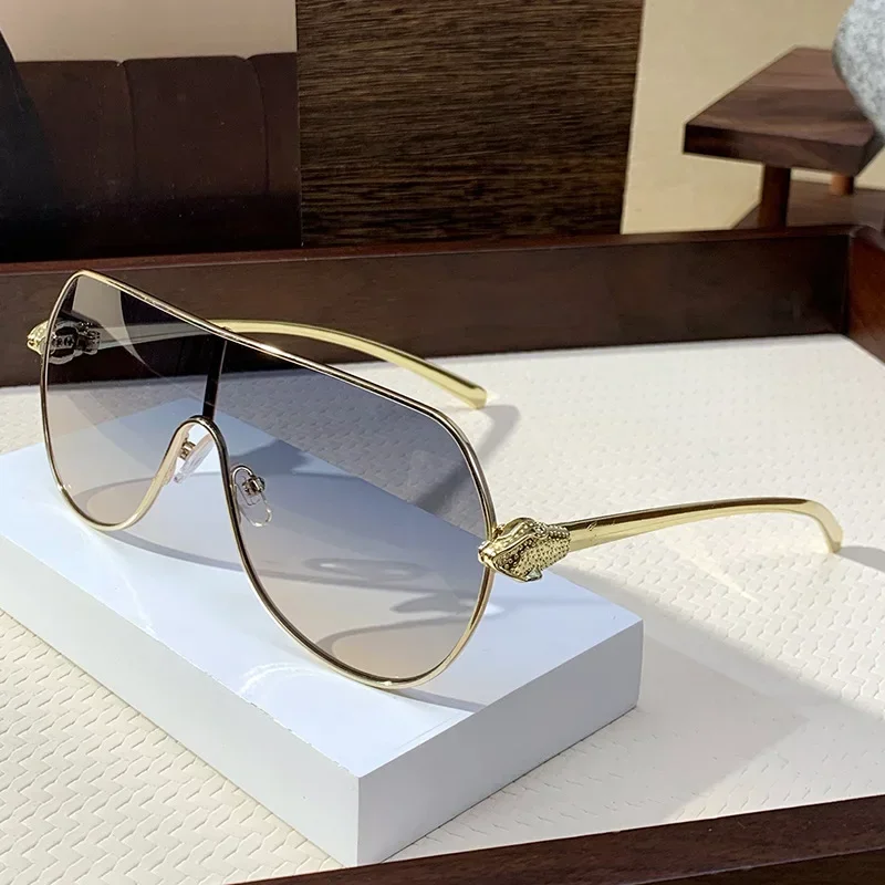 

2025 Fashion Brand Luxury Design Sunglasses Men Vintage Oversized Outdoor Steampunk Shades Glasses Summer Travel Sunglasses