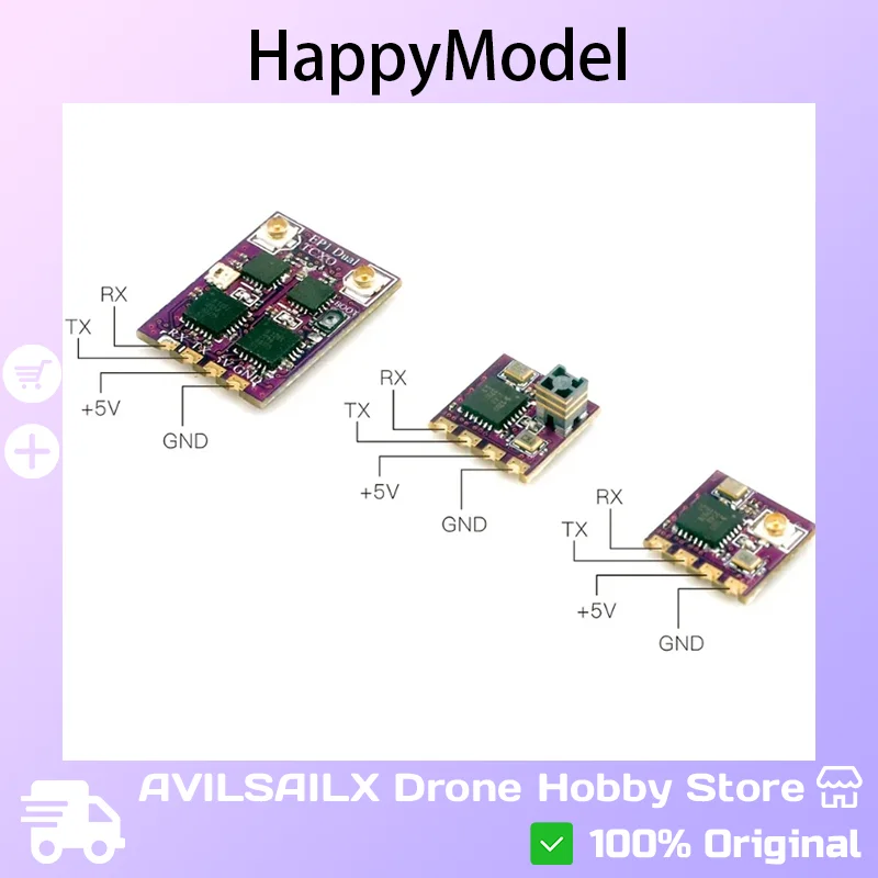 

Приемник HappyModel 2.4G ELRS (EP1/EP2/EP1DUAL) — TCXO, Tiny ExpressLRS для гоночных дронов FPV дальнего действия