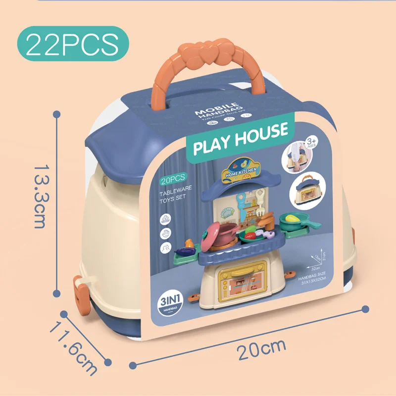 Children Kitchen Toys Play House Pretend Play Simulation Kitchen Cooking Food Children's Educational Cooking Toys Gift