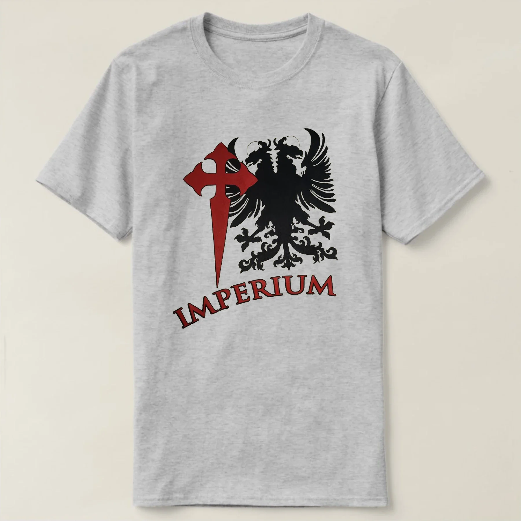 اسبانيا تيرسيو سانتياغو الصليب بلاك هوك إمبيريوم تي شيرت قصير الأكمام عادية 100% القطن س الرقبة قميص رجالي حجم S-3XL