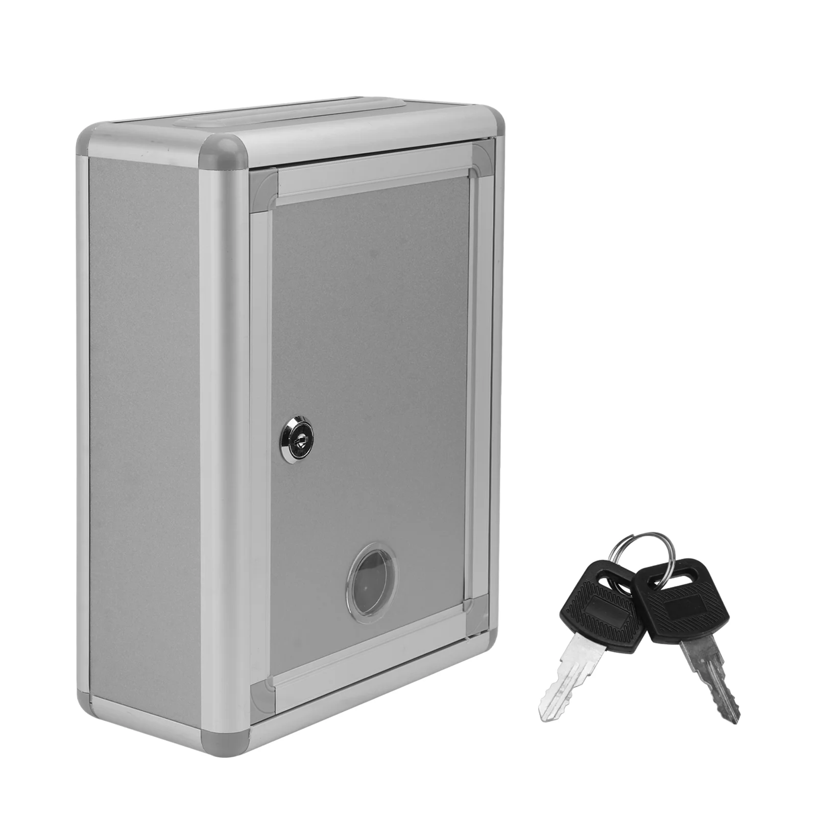 

Aluminium Alloy Mailbox Wall Mounted Durable Retro Lightweight Waterproof Secure Slot Keys Post Box Suggestion Garden Office
