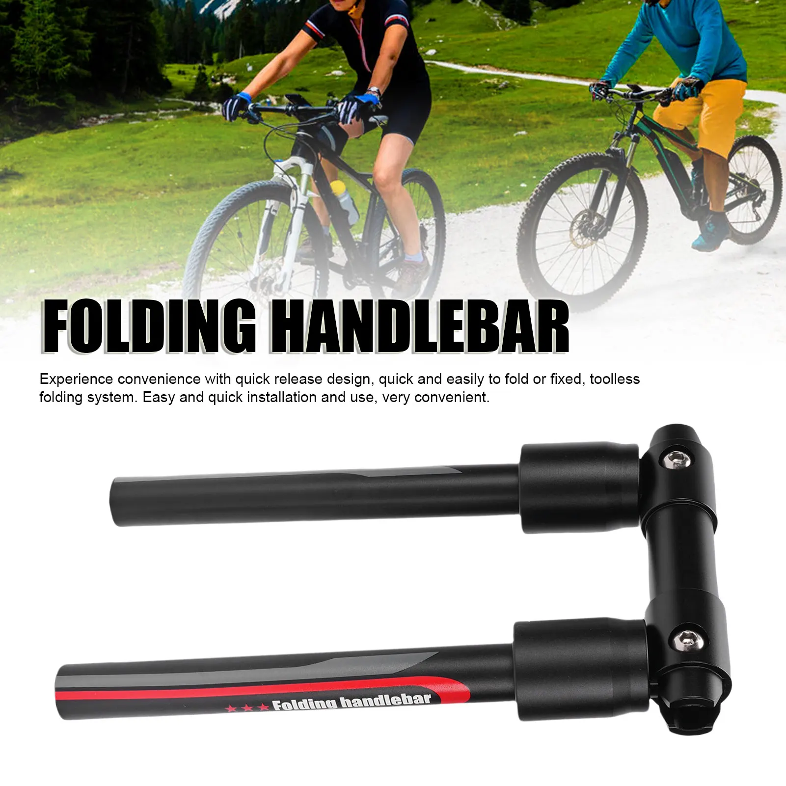 

Складной руль велосипеда, складной быстросъемный руль из алюминиевого сплава для горного велосипеда, скутера, аксессуар для модификации руля