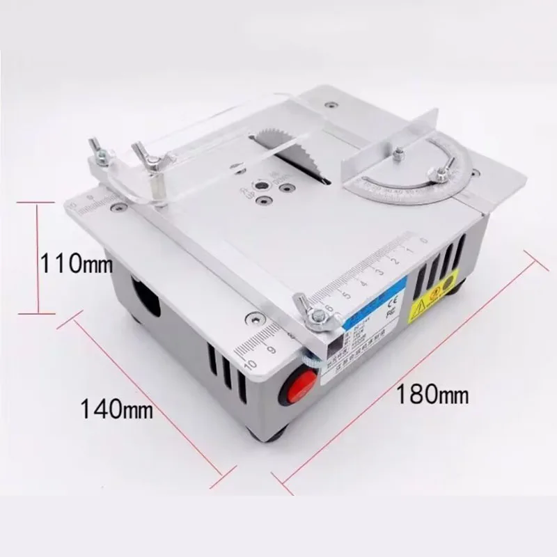 96W Mini Table Saw Electric Desktop Saws Liftable Saw Blade Bench Saw Circular Saw Handmade Diy Hobby Model Crafts Cutting Tool