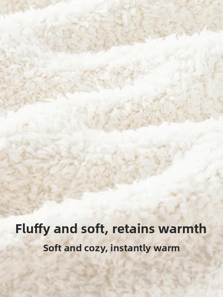 Damen Coral Fce Pyjamas Thiened f Velvet Cozy Winter Spwear Round Ne Long Sve Lange Hosen für Herbst Winter