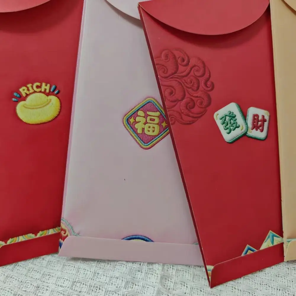 

6Pcs Candy Color Pony Red Envelope Chinese Style 2026 Horse Year Horse Lucky Money Bag Hongbao Blessing Horse Gift Money Bag