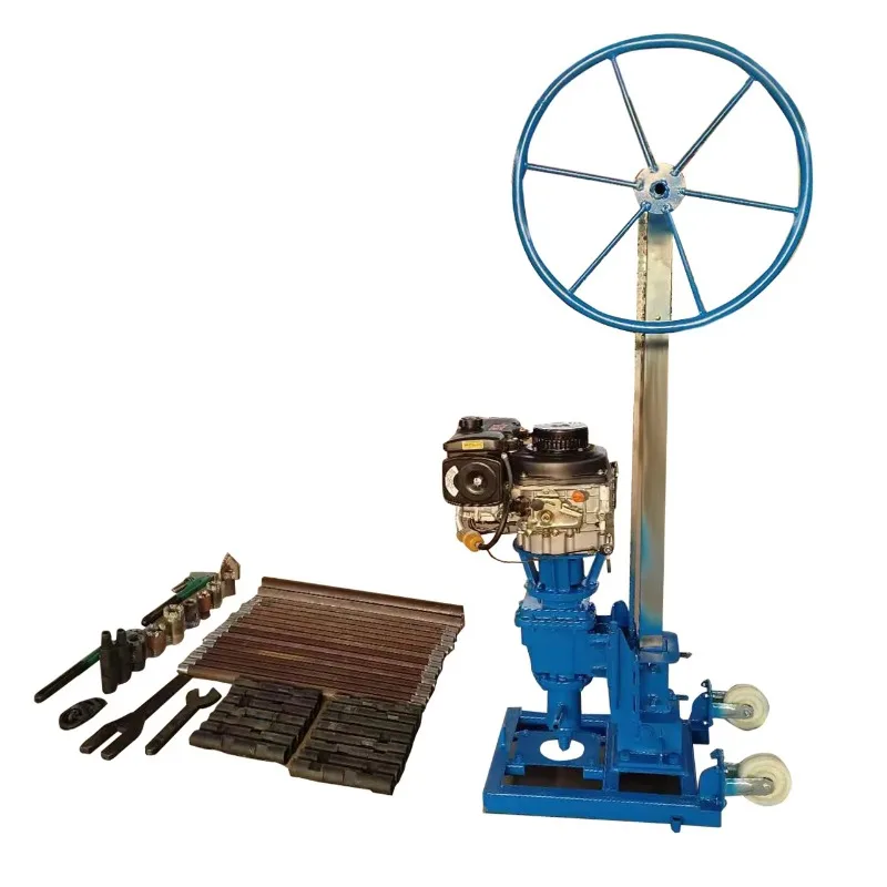 QZ-50C Lightweight Engine Powered Core Drilling Rig 50m Water Well Drill Machine for Geological Engineering 2025 Hot Sale