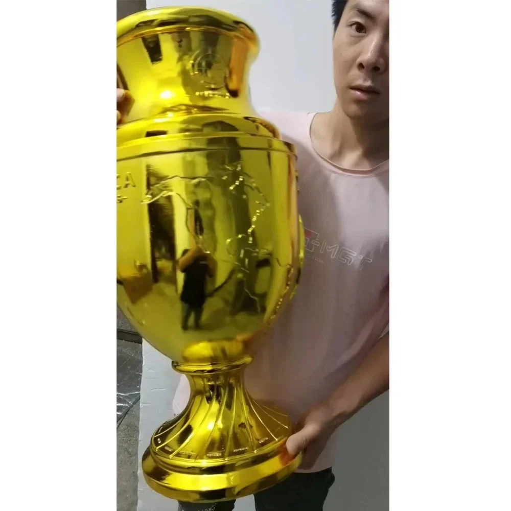 كأس أمريكا كأس الكأس الراتنج تذكارية المقتنيات طبق الاصل مروحة كرة القدم الديكور الذهب والفضة المئوية كأس أمريكا
