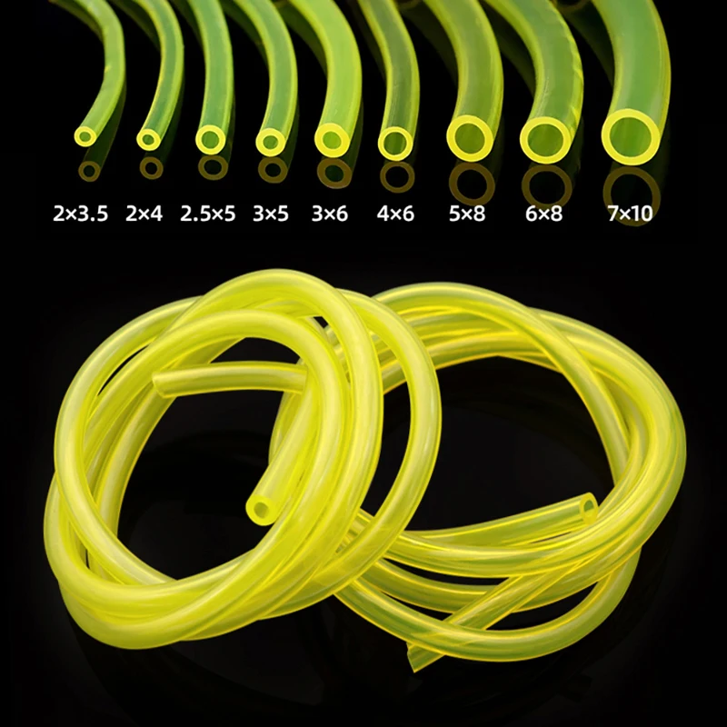 1/5M Fuel Gas Line Pipe Hose String Tube Petrol Line for Trimmer Chainsaw Blower Tool 2x3.5/2.5x5/3x5/3x6/6x8mm