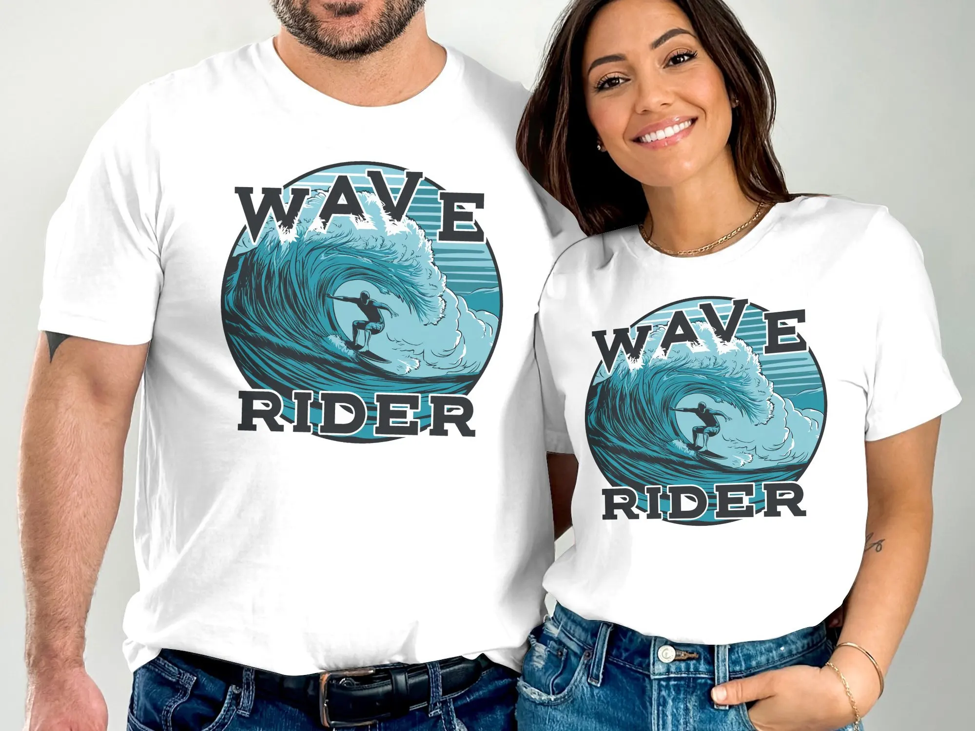 Surfing T Shirt Wave Rider Ocean Surf For Surfers Style Tsunami Print Beach Wear Boarding Surfer