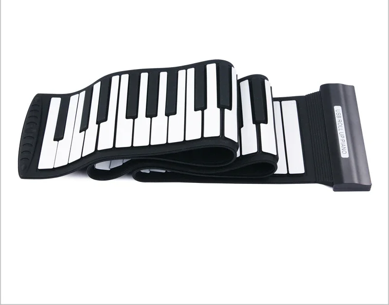 Portable Hand Roll Piano with 88 Keys Electronic Digital Silicone Roll Up Piano Keyboard