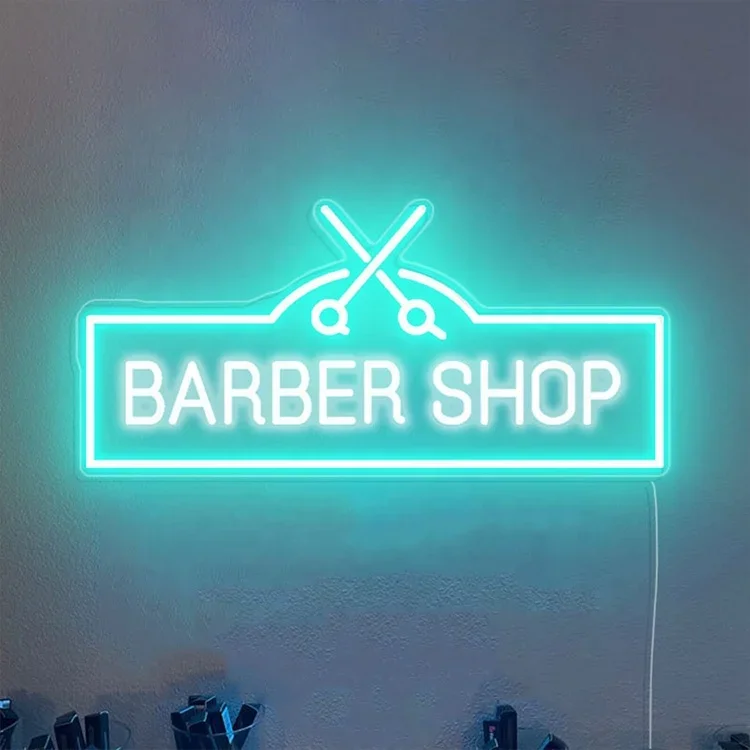 Hair salon barber shop beauty neon sign light Create a welcoming atmosphere warm LED light up sign