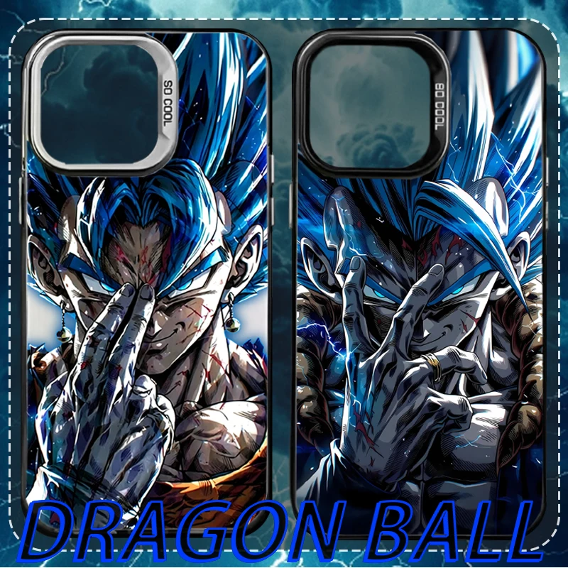 Funda Dragon Ball Super Saiyan Blue Vegito Gogeta para iPhone 12 17 Air Pro Max 16 15 11 14 13 Pro Max XS X XR Plus 8 7 SE 2020