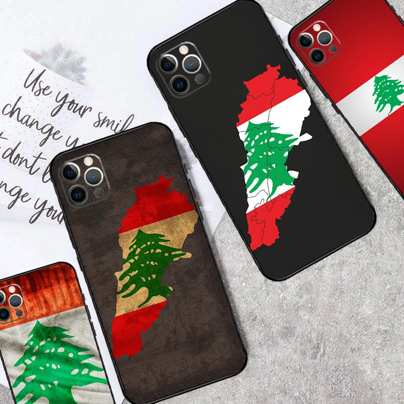 Lebanon Flag Map Case For Samsung Galaxy S25 S26 Ultra S25 FE S20 S21 S22 S23 Plus S10 S24 Ultra Cover Funda