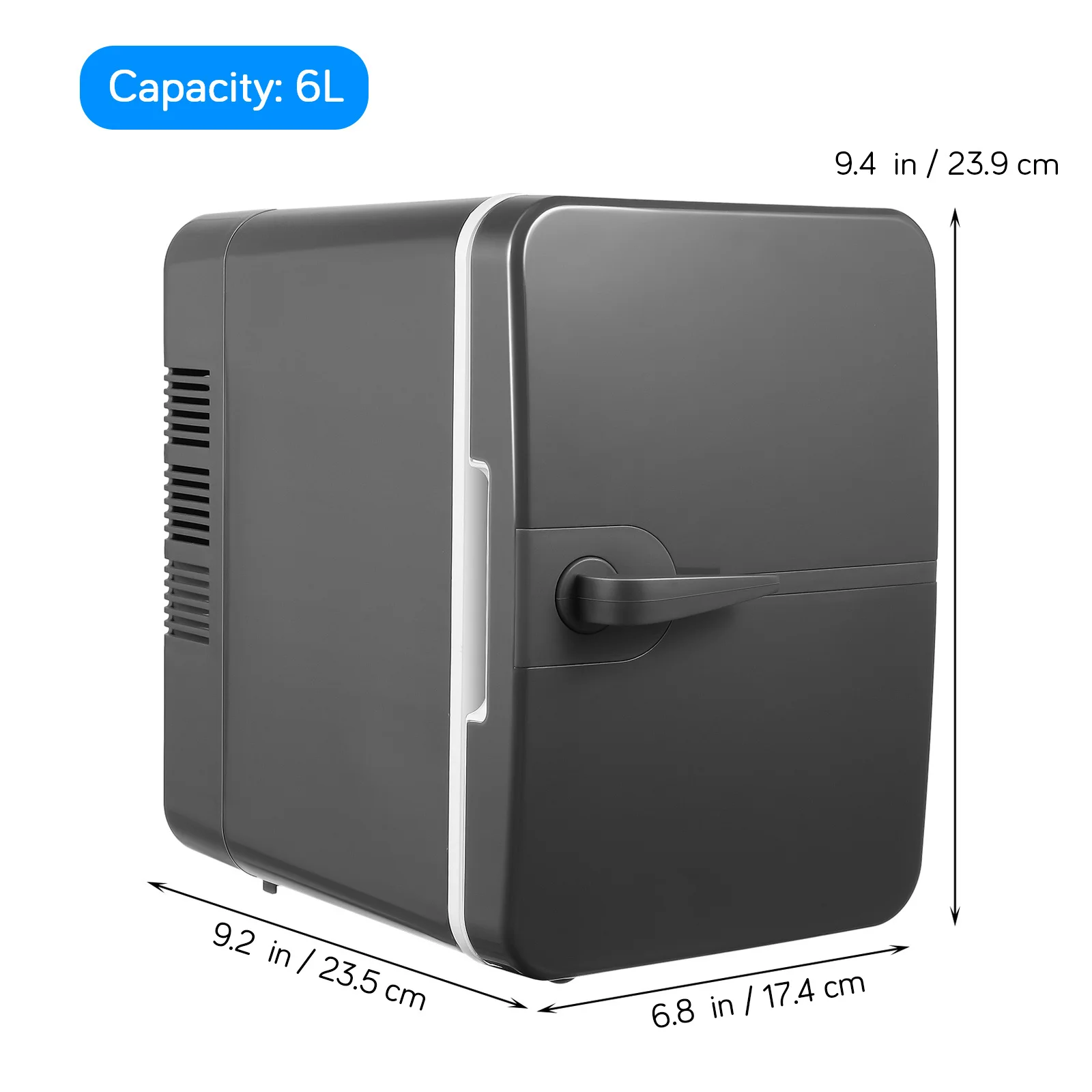 Mini Fridge For Car Rv Bedroom Office Dual Cooling Heating Portable Refrigerator With Partition Storage Uk Plug