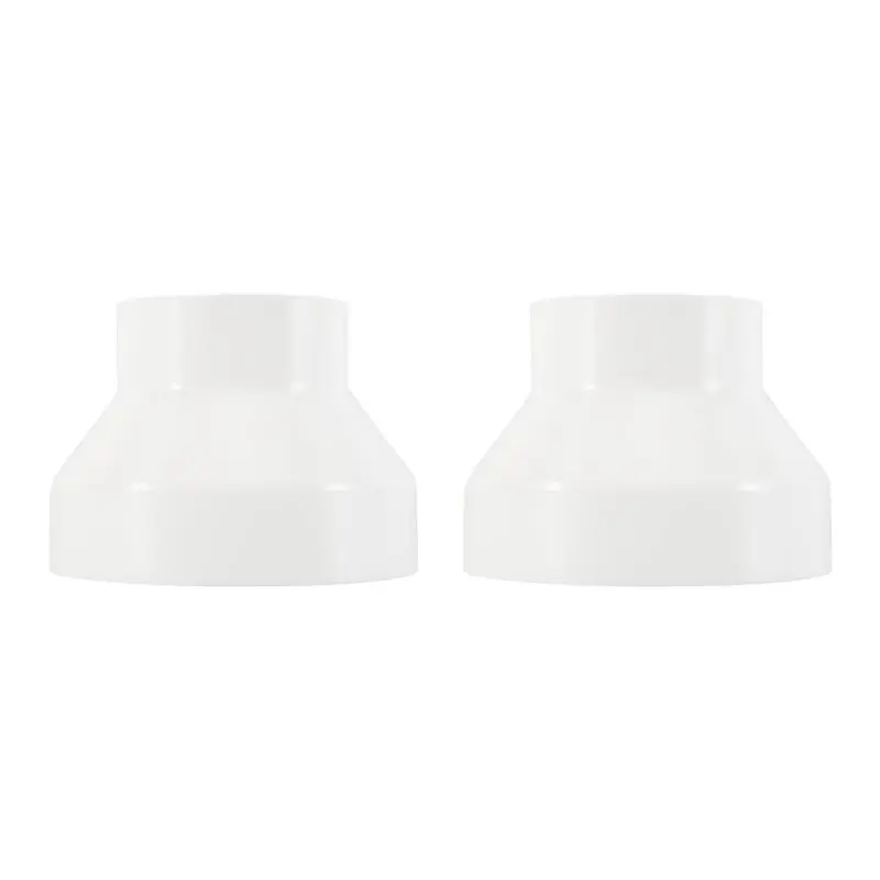 A36T-6 To 4 Inch Duct Reducer Increaser ABS Air Duct Adapter Duct Fan Or Dryer Vent Adapter HAVC Pipe Connector White