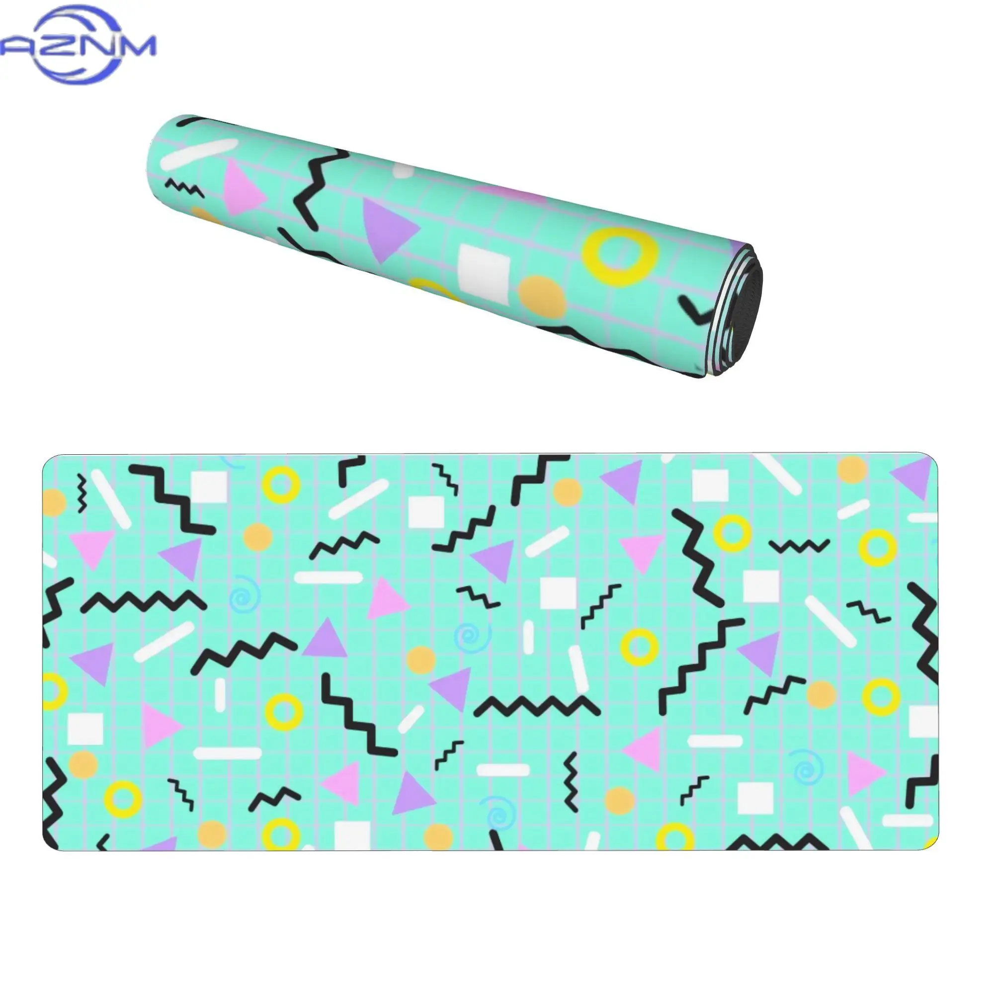 Transform Your Work Area Into a Small Art Exhibition with The 80'S Abstract Art Desk Mat Designed for Creative Experts