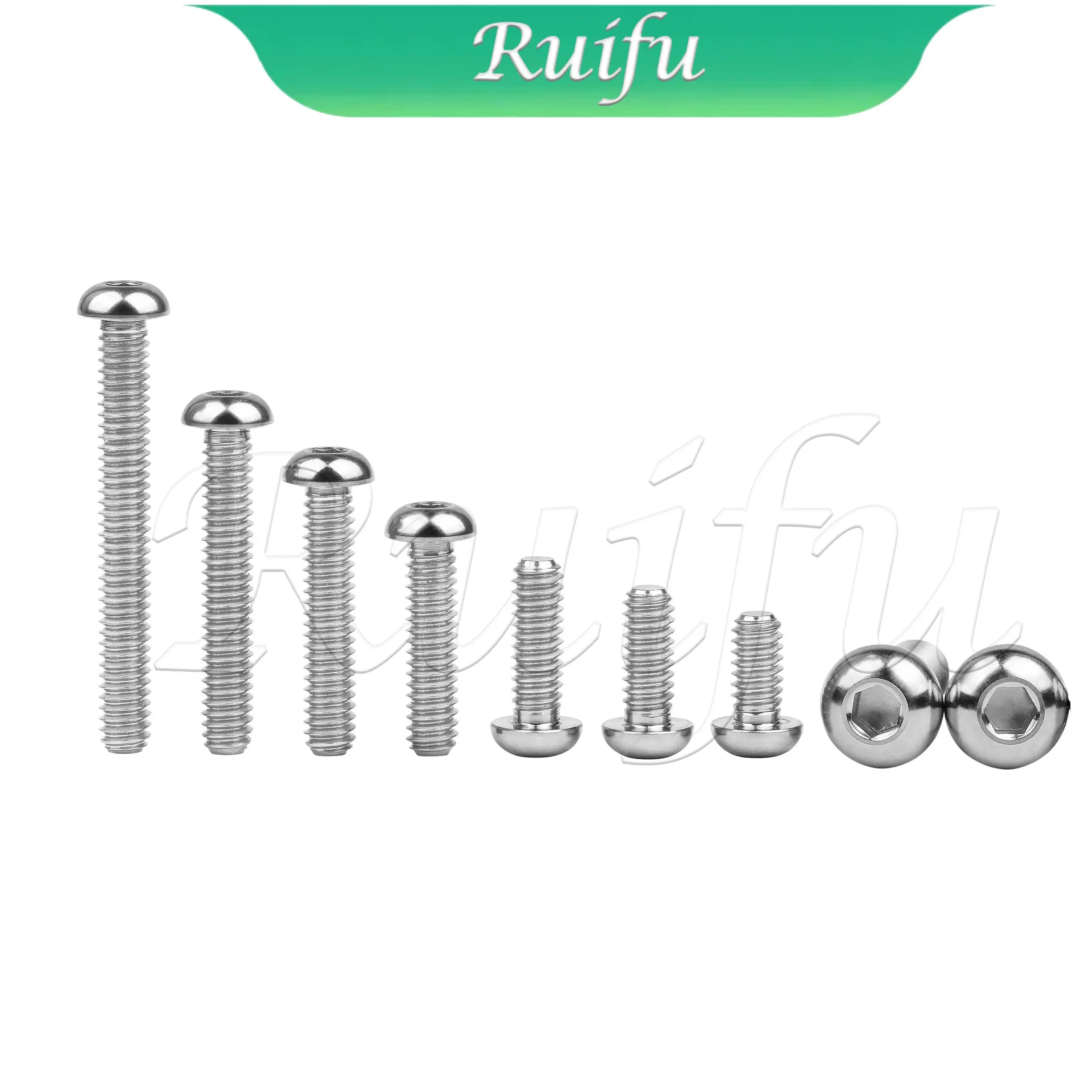 

Ruifu Titanium Ti Bolt 1/4-20 US Standard 20 TPI Coarse Thread (UNC) Hexagon Socket Button Head Screws