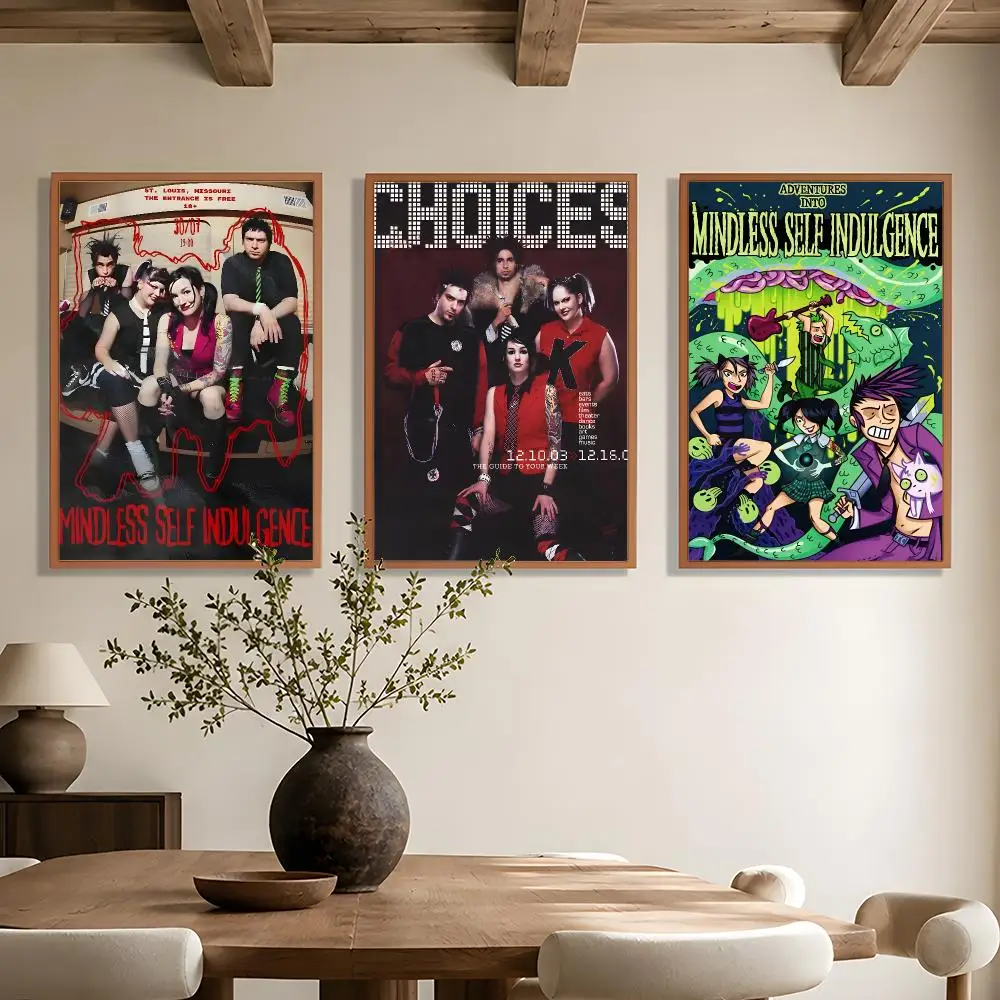 Alt Band M-Mindless Self Indulgence Poster Wall Art Poster HD Waterproof PP Print Bedroom Living Room Office Decor Gift