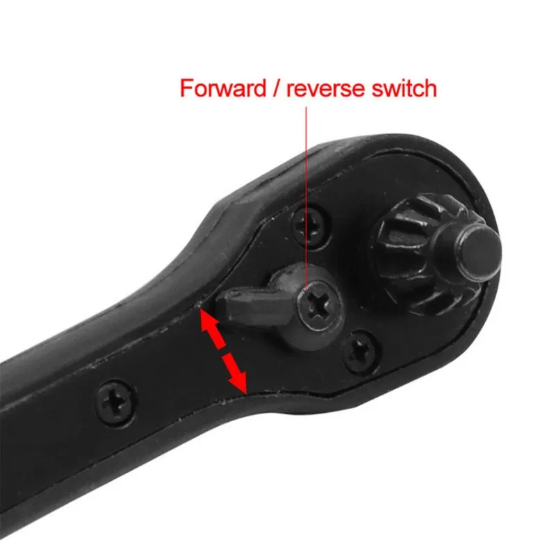 JUSTINLAU 2-in-1 Ratchet Quick Disassembly Three Claw Key Hand Drill Accessories Effortless Drill Chuck Key Wrench Manual Tools