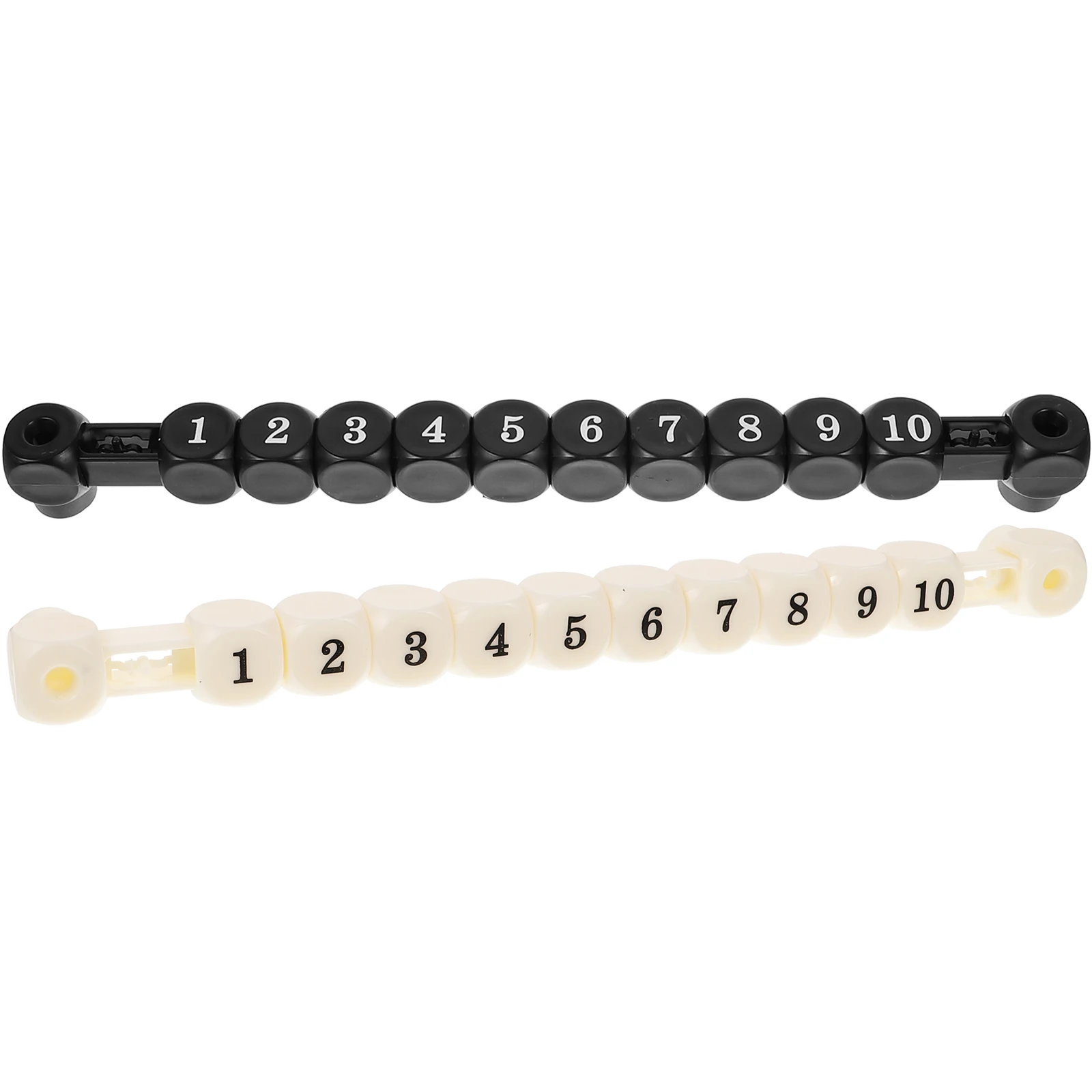 

2pcs Square Scorer Black White Foosball Table Scorekeeper Goal Counters Portable Table Soccer Supplies Multifunctional Scores
