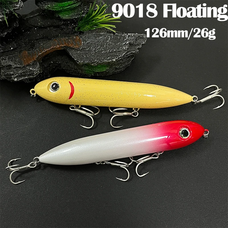 126mm 26g Große Schwimmende Bleistift Angeln Lockt Top Wasser Künstliche Köder Pesca Wobbler für Karpfen Gehen die Hund swimbait Ausrüstung