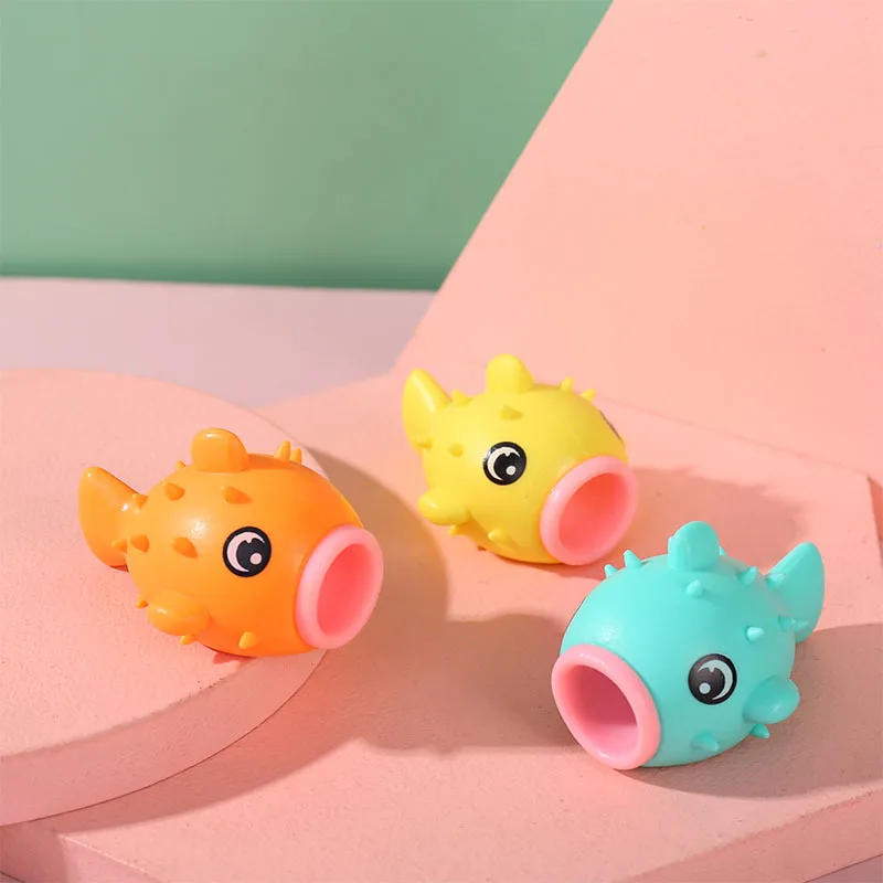 Anti-Stress Toy Fish Stick Out Their Tongues Toy Squeeze Fidget Toys Squishy Trick Pranks For Kids Adults Gift New Hot J195