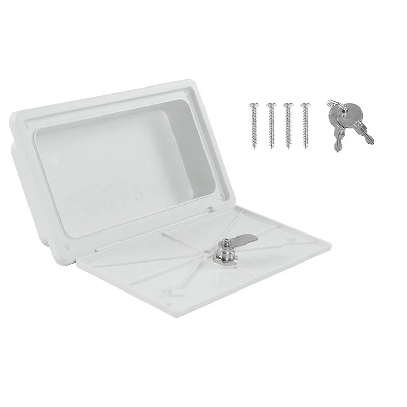 

RV Hatchdoor Waterproof White Anti-UV ABS Lockable Caravan Trailer Camper Boat Parts Hatch Motorhome Retrofitting Accessories