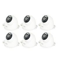 6x HDW2849T-S-IL Dahua 8MP Smart Dual Light Fixed-focal Eyeball WizSense IP Camera Built-in warm light and IR LED Microphone