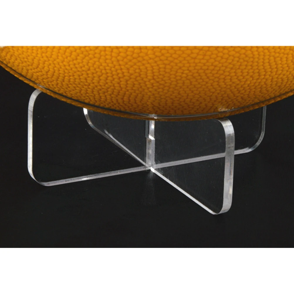 

2Pcs Acrylic Ball Stand Sturdy Transparent Display Holder for Basketball Soccer Football Volleyball Bowling Ball Rack