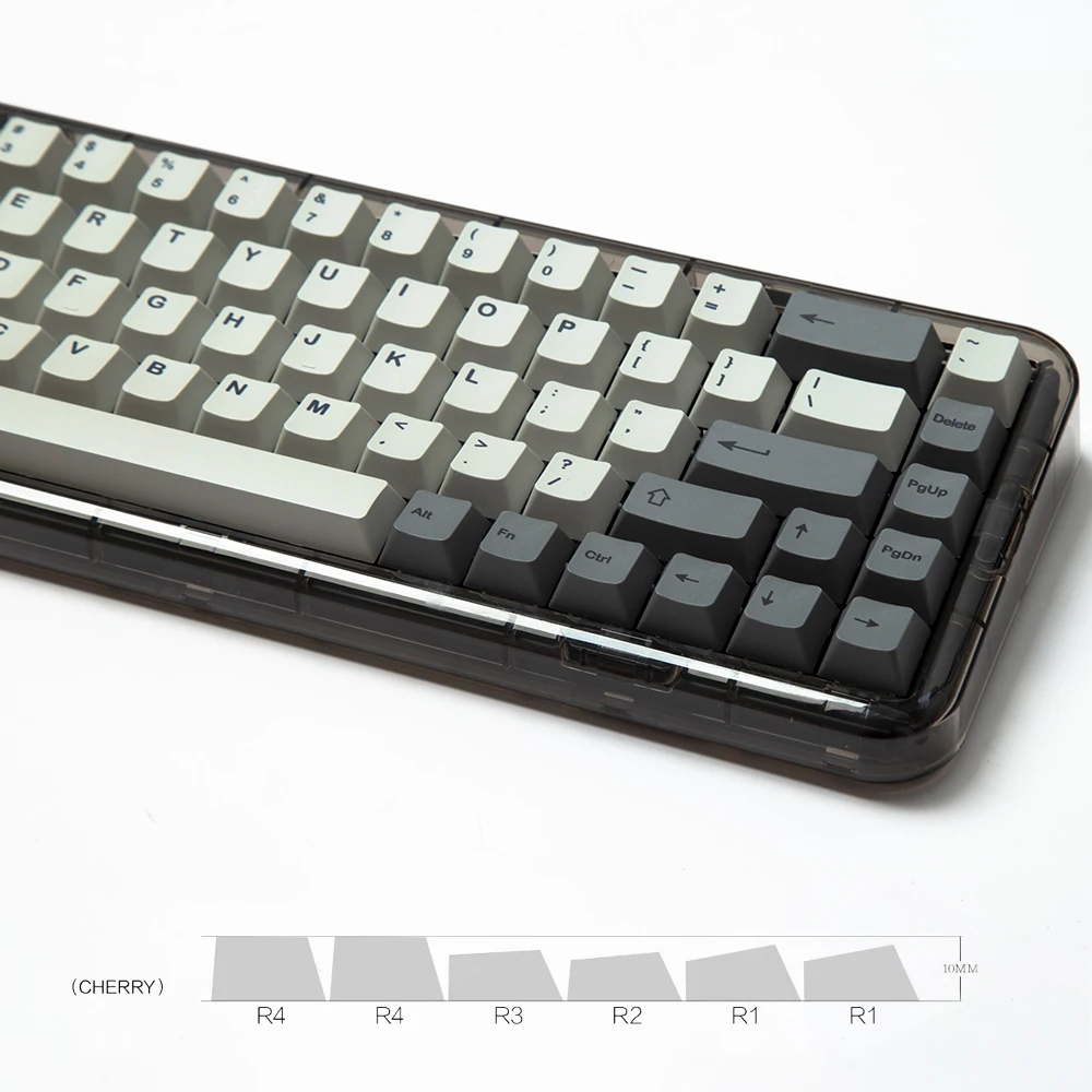 LUCKY-MRetro Dark Grey 9009 140Keys/Set PBT Keycaps  DIY Personalizado Cherry Perfil KeyCap para  MX Interruptor Jogo Teclado Mecânico