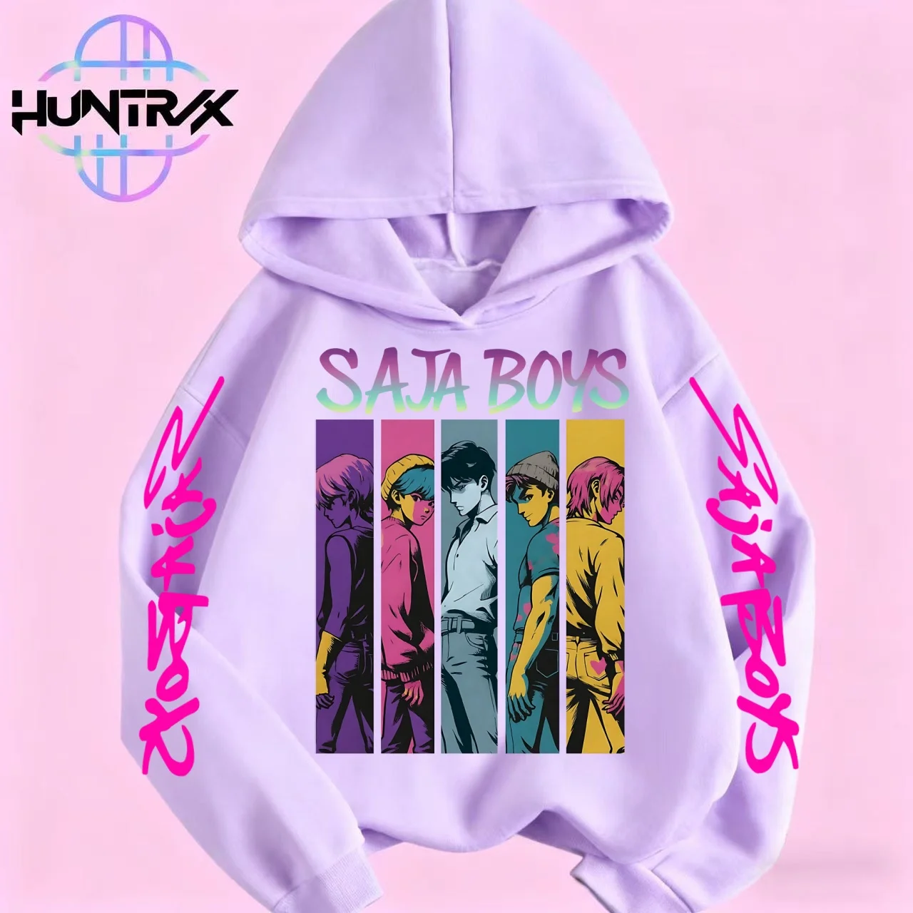 

KPop Devil Hunter Mira с мультяшным принтом для мальчиков и девочек, модная повседневная спортивная толстовка на весну и осень