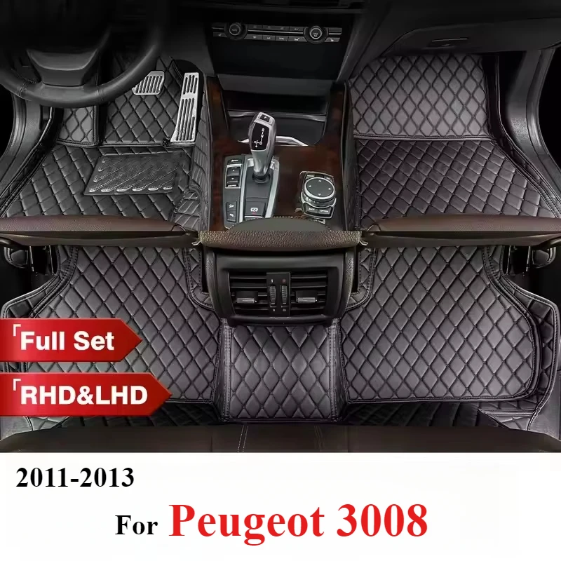 

Автомобильный коврик на заказ для Peugeot 3008 2011 2012 2013, высококачественный женский роскошный нескользящий внутренний коврик для ног, автоаксессуар