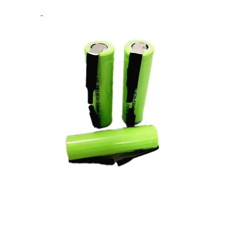 14500 Battery 3.7V Large Capacity 500mah Lithium Ion Battery, Used for Electric Toothbrush, Razor, Barber Rechargeable Battery