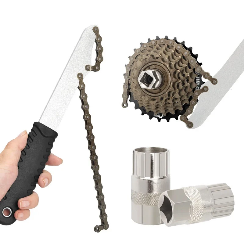 Bicycle Freewheel Sprocket Removal Repair Tool For 6/7/8/9/10/11S Mountain Road Bike Rear Hub Cog Flywheel Overhaul Extractor