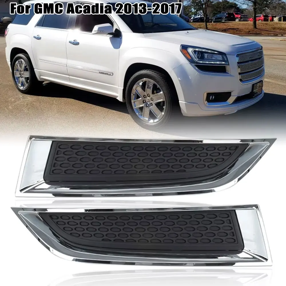 Fog Light Cover For GMC Acadia 2013-2016 2017 Front Bumper Headlight decorative frame bezel covers grill car accessories