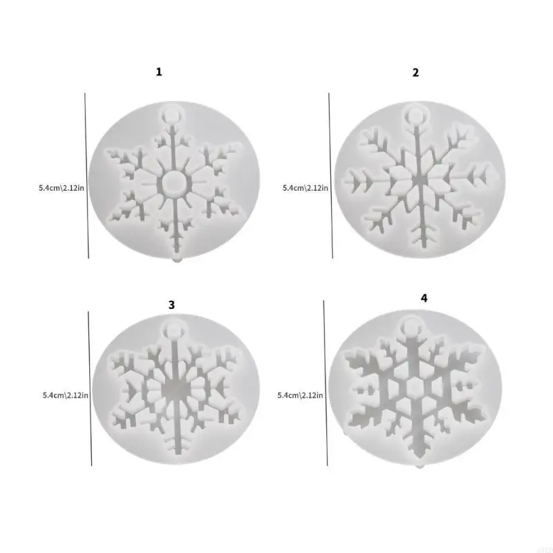 Siliconenhars sneeuwvlokvormen voor sieraden maken inclusief oorbel en kettinghangers en kaarsendecoratie