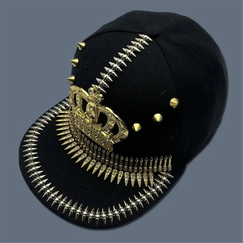 39BD Adjustable Baseball Hat Fashionable Duckbill Hat Punk Baseball Hat For Men Music Festival Party Daily Wear
