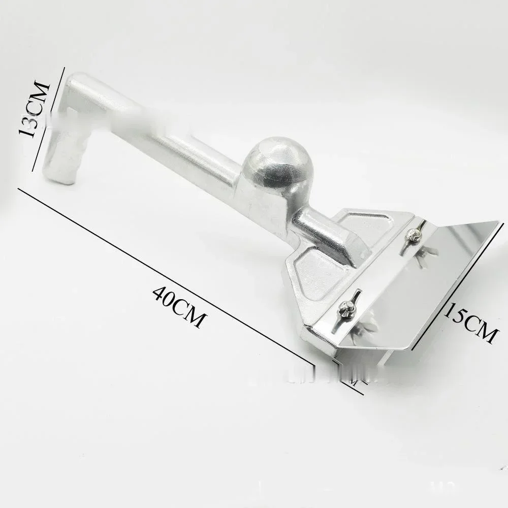 Heavy Duty Outdoor Grill Scrapers, Casting Aluminum Commercial Griddle Scraper with 5 Blades and Small Slant Edge Grill Scraper