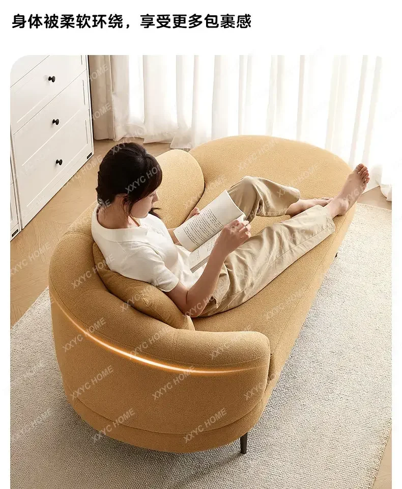 

Modern simple concubine sofa chair living room lazy lounge chair hotel homestay leisure beauty couch sofa