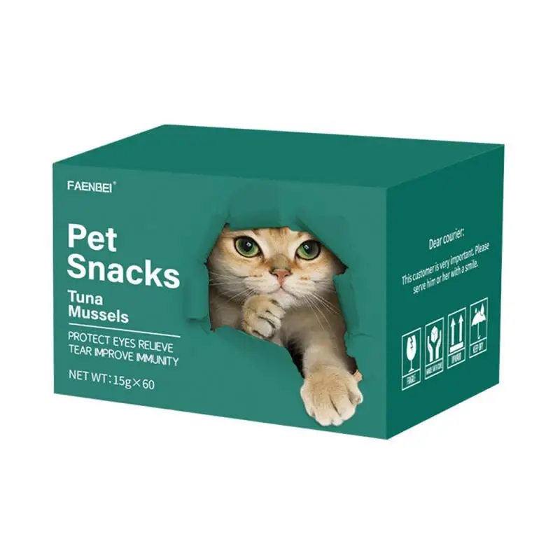 Faenbei Cat Snack Appropriate For All Ages Bulk Package Delicious Best Cat Snack Satisfactory English Cat Snack Pet Food Healthy