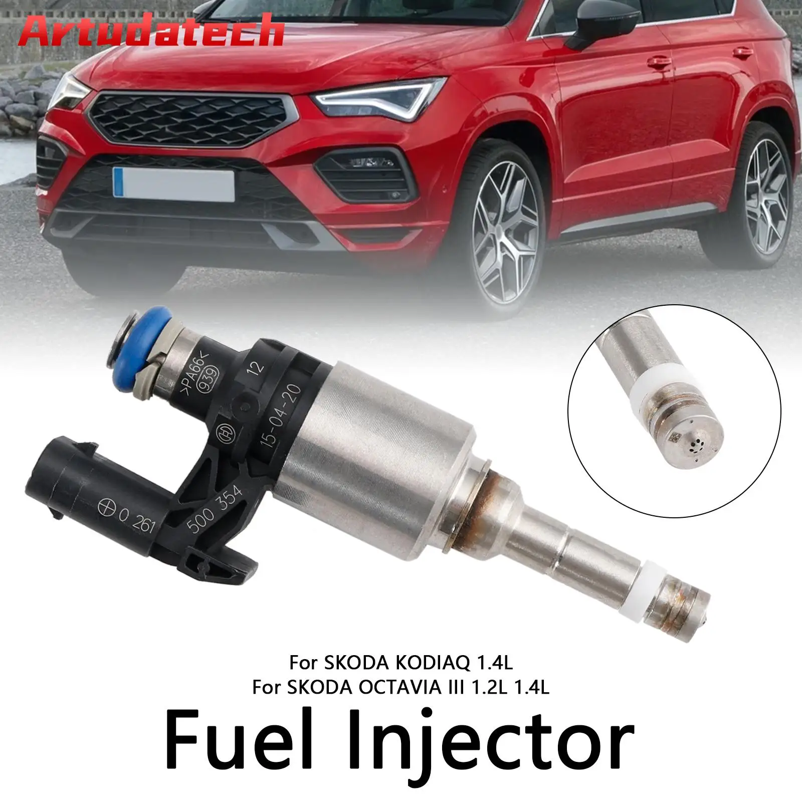 Artudatech 1PCS Fuel Injector 04E906036Q Fit Audi A3 Fit Seat Leon Fit Skoda Fit VW Passat Car Accessories