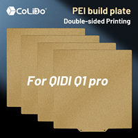 For QIDI Q1 Pro Build Plate  Double Side PEO PET PEI Powder Coated Spring Steel Sheet 250x250mm 3D Printer Accessories Heat Bed