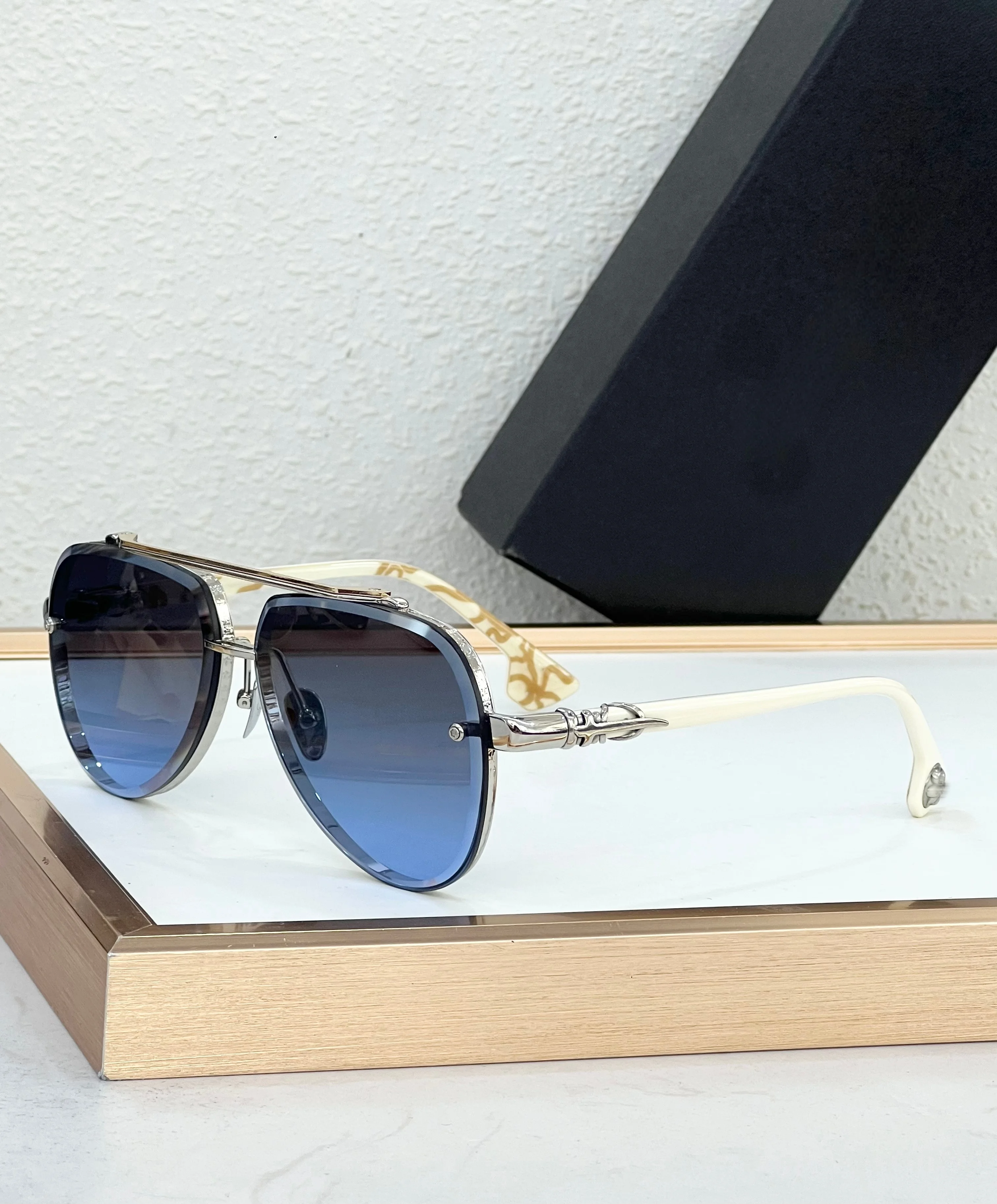 

2026 New Double Bridge Oversized Frame Sunglasses Handmade UV Protection Sun Glasses Unisex Vacation Travel Eyewear 63-12